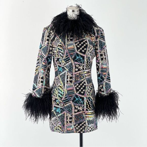 Jovani 09818 Multicolored Cocktail Evening Dress - Picture 3 of 14